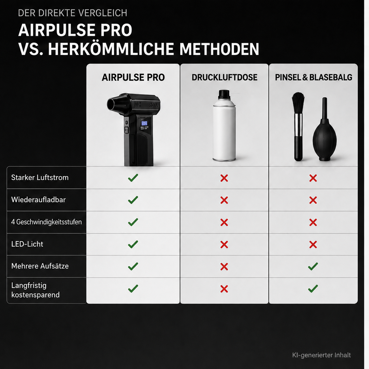 AirPulse Pro - kabelloser Luftreiniger